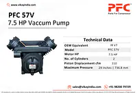 7.5 HP Vaccum Pump - PFC 57VT - Master