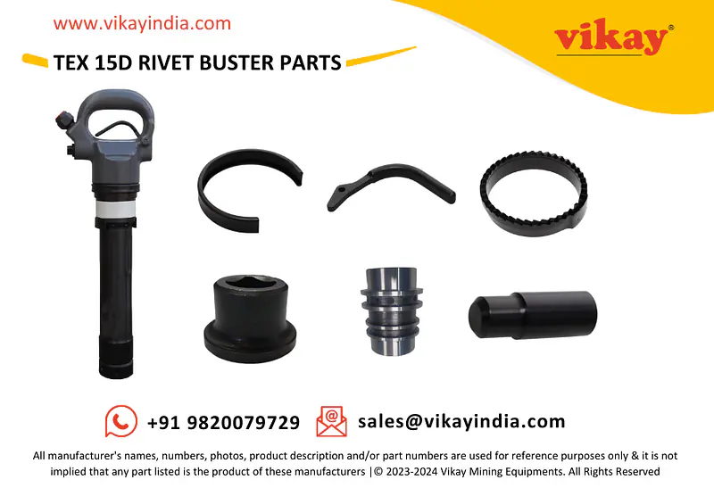 TEX 15D Rivet Buster Spare Parts - Master