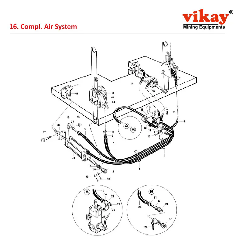 Compl. Air System 0187077000 Alimak Parts - Master