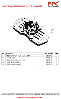 Assembly Valve Inlet & Fau A357 70328760 - Master