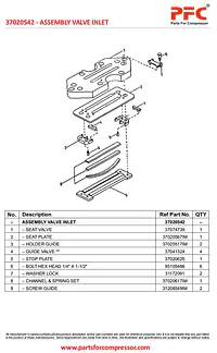 Valve Inlet 8 x 7 NL 37020542 Replacement - Master