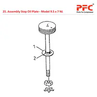 Stop Oil Plate IR 9 1/2 x 7 ESV NL Compressor Parts - Master