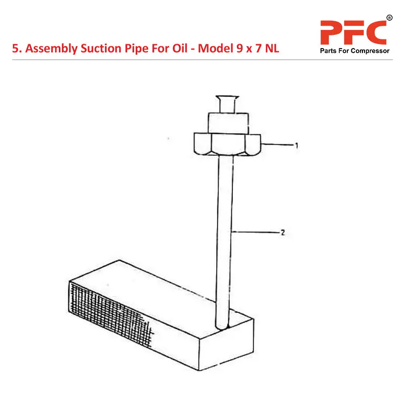 Suction Pipe IR 9 x 7 ESV NL Air Compressor Parts - Master