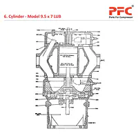 Cylinder IR 9 1/2 x 7 ESV LUB Compressor Parts - Master
