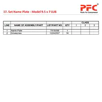 Fau Piping Portplate IR 9 1/2 x 7 ESV LUB Parts - Master
