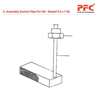 Suction Pipe IR 9 1/2 x 7 ESV NL Compressor Parts - Master