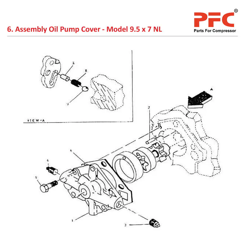Oil Pump Cover IR 9 1/2 x 7 ESV NL Compressor Parts - Master