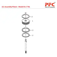 Piston IR 8 x 7 ESV NL Air Compressor Parts - Master