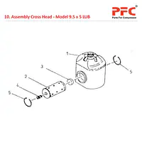 Cross Head IR 9 1/2 x 5 ESV LUB Compressor Parts - Master