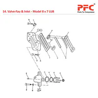 Valve-Fau & Inlet IR 8 X 7 ESV LUB Compressor Parts - Master