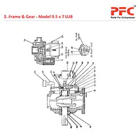 Frame End IR 9 1/2 x 7 ESV LUB Compressor Parts - Master