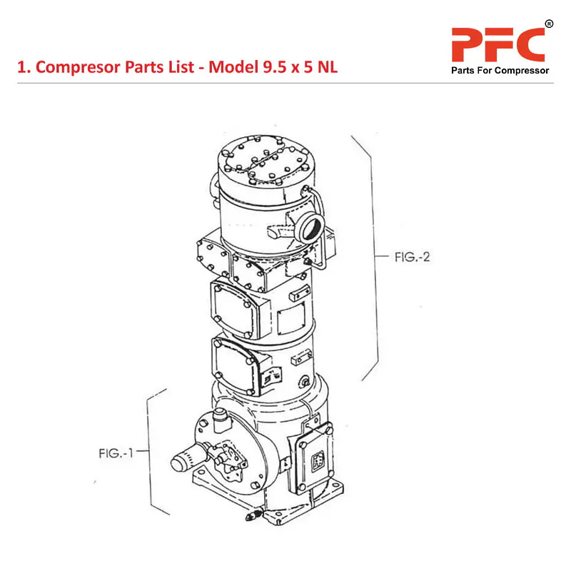 Compressor Parts List IR 9 1/2 x 5 ESV NL Parts - Master