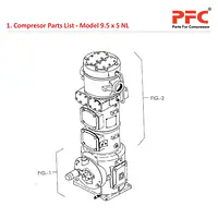 Compressor Parts List IR 9 1/2 x 5 ESV NL Parts - Master