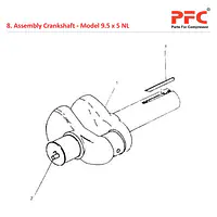 Crankshaft IR 9 1/2 x 5 ESV NL Air Compressor Parts - Master