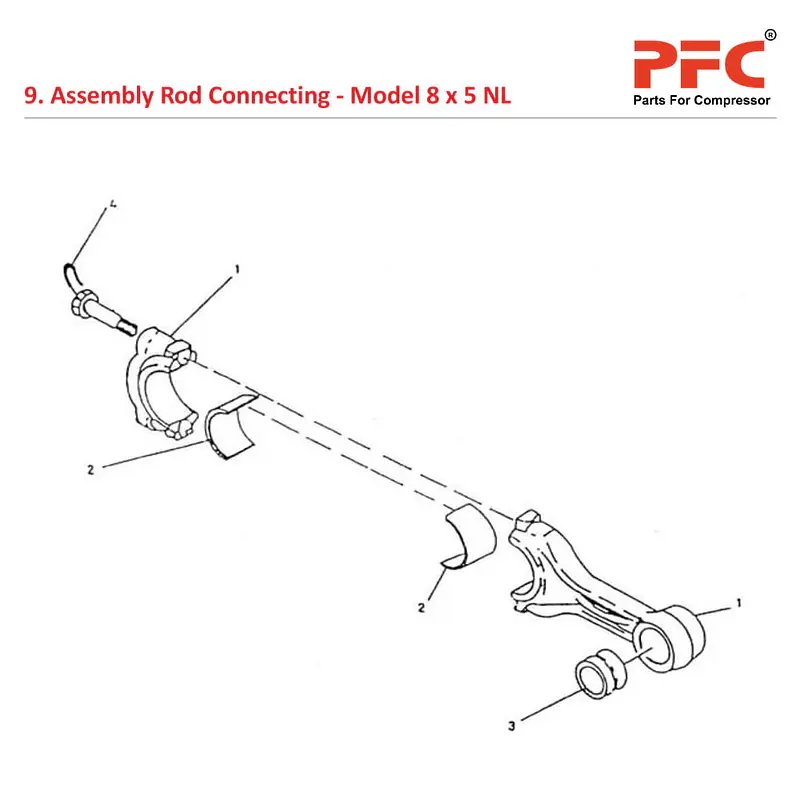 Rod Connecting IR 8 x 5 ESV NL Compressor Parts - Master