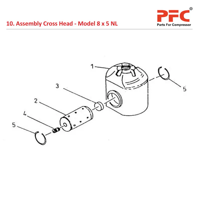 Cross Head IR 8 x 5 ESV NL Air Compressor Parts - Master