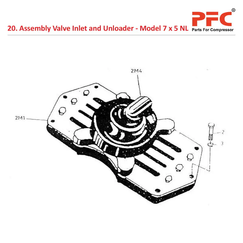 Valve Inlet and Unloader IR 7 x 5 ESV NL Parts - Master