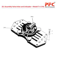 Valve Inlet and Unloader IR 7 x 5 ESV NL Parts - Master