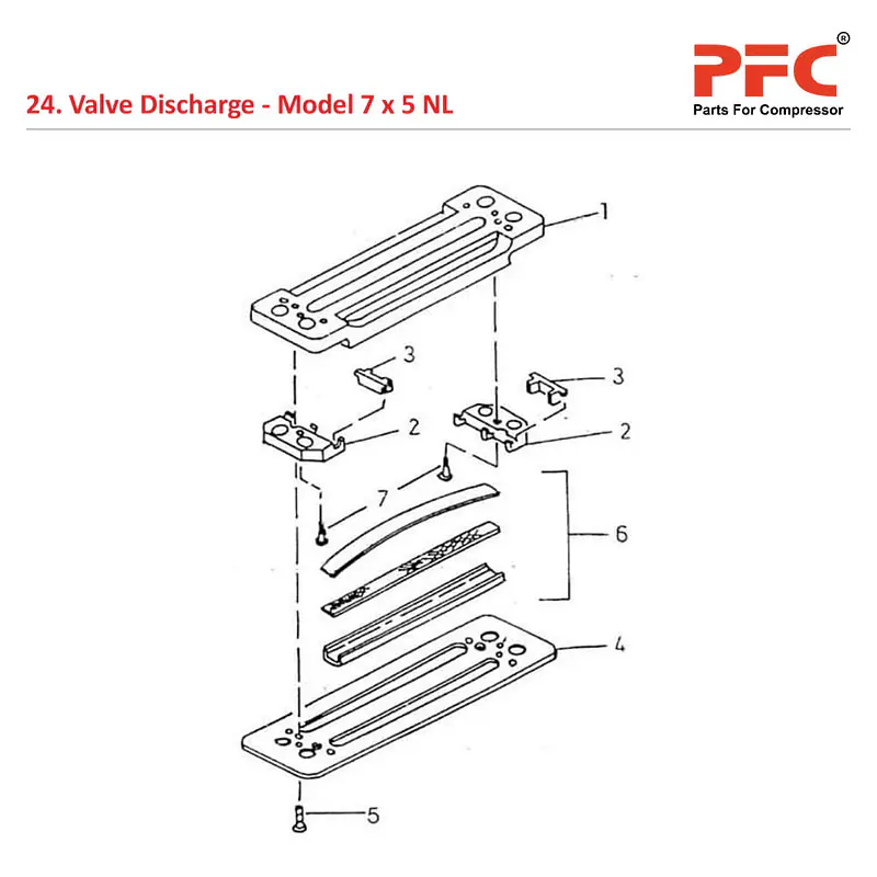 Valve Discharge IR 7 x 5 ESV NL Compressor Parts - Master