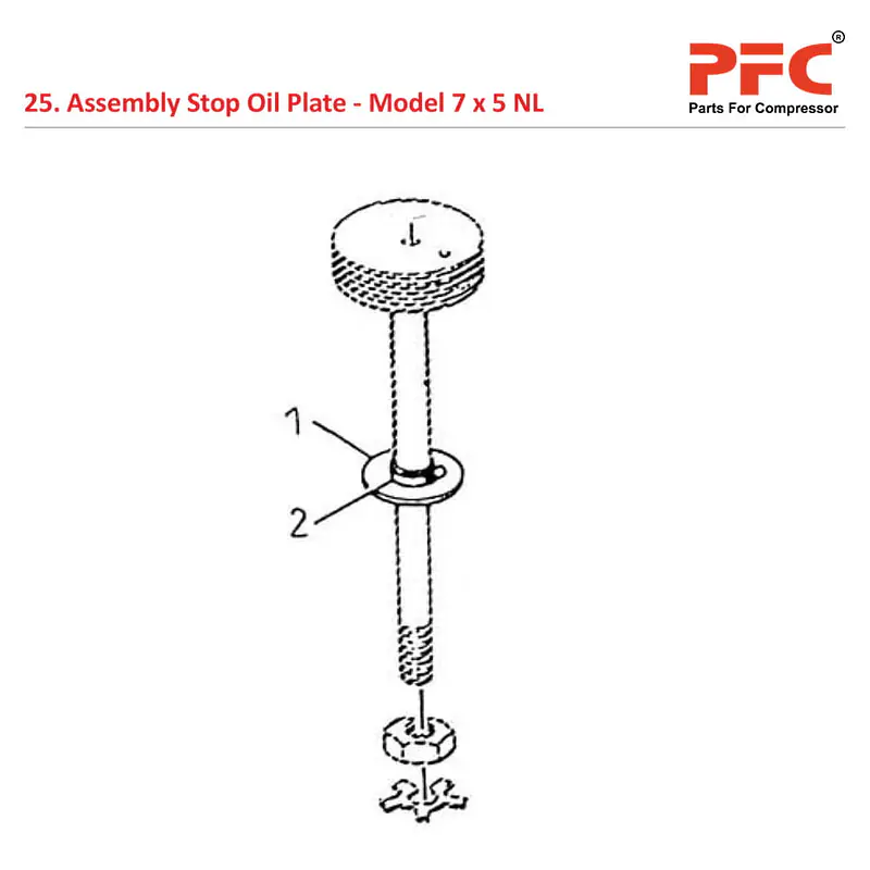 Stop Oil Plate IR 7 x 5 ESV NL Compressor Parts - Master