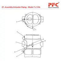 Unloader Piping IR 7 x 5 ESV NL Compressor Parts - Master