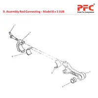 Rod Connecting IR 8 x 5 ESV LUB Compressor Parts - Master