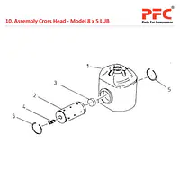 Cross Head IR 8 x 5 ESV LUB Air Compressor Parts - Master