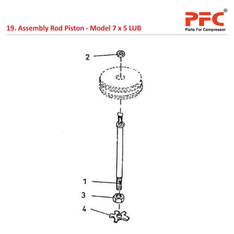 Rod Piston IR 7 x 5 ESV LUB Air Compressor Parts - Master