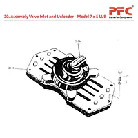 Valve Inlet & Unloader IR 7 x 5 ESV LUB Parts - Master