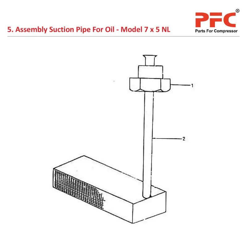 Suction Pipe IR 7 x 5 ESV NL Air Compressor Parts - Master