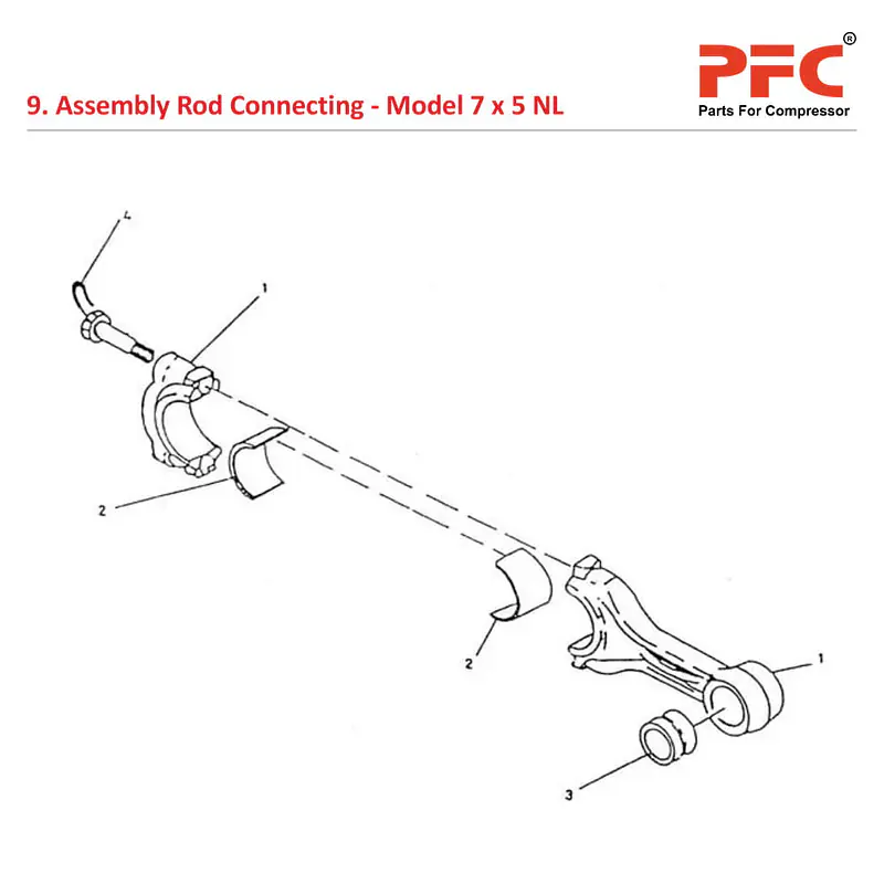 Rod Connecting IR 7 x 5 ESV NL Compressor Parts - Master