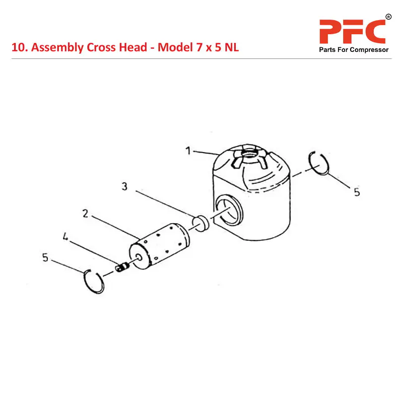 Cross Head IR 7 x 5 ESV NL Air Compressor Parts - Master