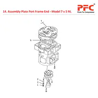 Plate Port Frame End IR 7 x 5 ESV NL Parts - Master