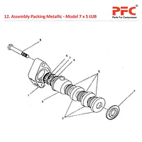Packing Metallic IR 7 x 5 ESV LUB Compressor Parts - Master