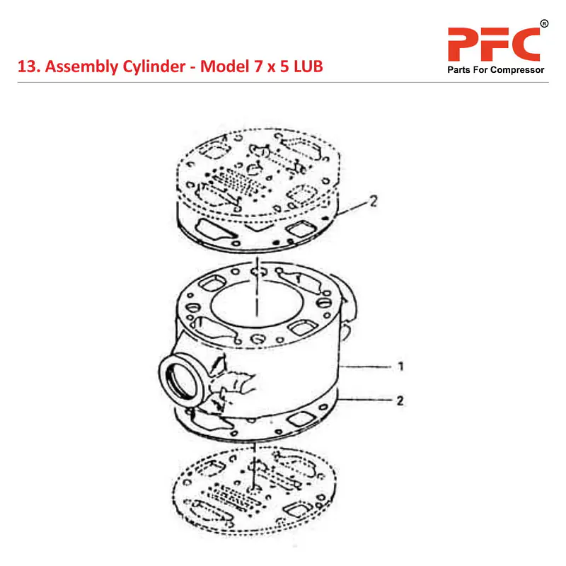 Cylinder IR 7 x 5 ESV LUB Air Compressor Parts - Master