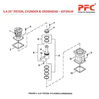 4.25 Piston, Cylinder & Crosshead IR 10T3 NL Parts - Master