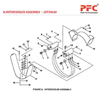 Intercooler Assly. IR 10T3 NL Air Compressor Parts - Master