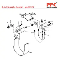 Air Intercooler IR 71T2 Air Compressor Parts - Master
