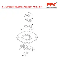 LP Valve Plate IR 2340 Air Compressor Parts - Master