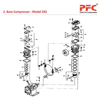 Cylinder and Piston IR 242 Air Compressor Parts - Master
