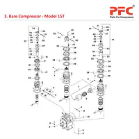 Cylinder and Piston Assembly IR 15T Parts - Master