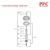 35 GA Valve IR 15T2 Air Compressor Parts - Master