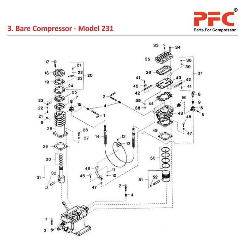 Cylinder and Piston IR 231 Air Compressor Parts - Master