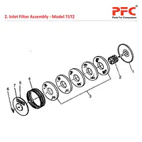 Inlet Filter IR 71T2 Air Compressor Parts - Master