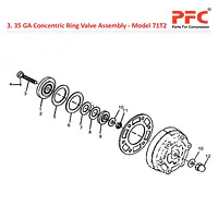 35 GA Concentric Ring Valve Assly. IR 71T2 Parts - Master