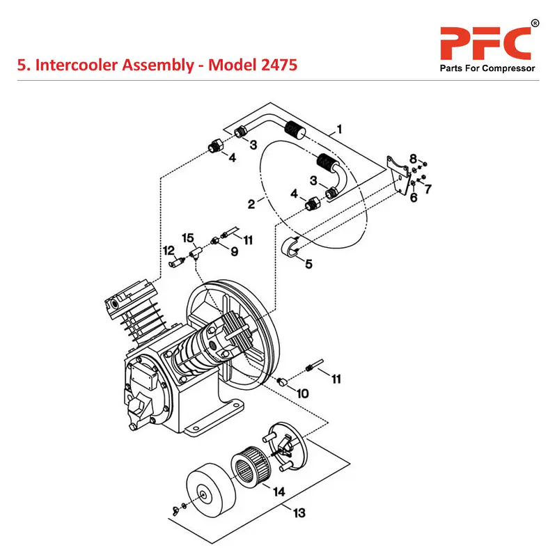 Intercooler IR 2475 Air Compressor Parts - Master