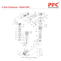 Bare Compressor IR 2540 Air Compressor Parts - Master