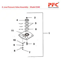 LP Valve IR 2540 Air Compressor Parts - Master