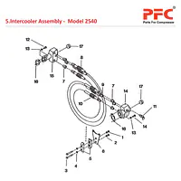 Intercooler IR 2540 Air Compressor Parts - Master