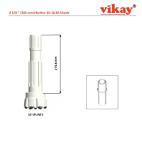 4 1/8" Button Bit - 105 mm x QL40 Shank - Master